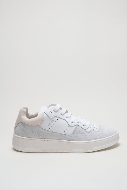 Leather mix white/butter