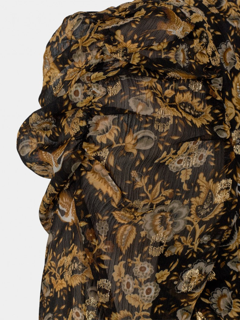 SWRagna Dress Flower print and gold details